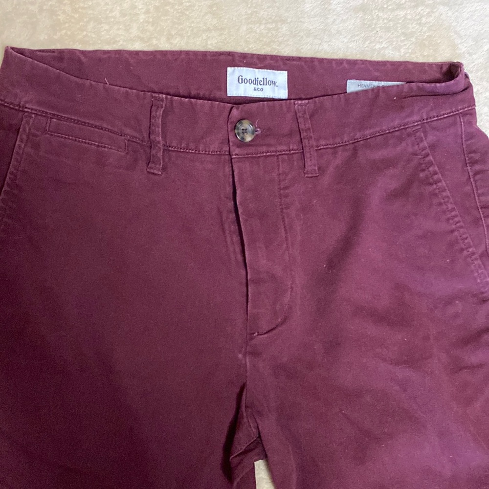 Mens Maroon Goodfellow Jeans (30x30)
